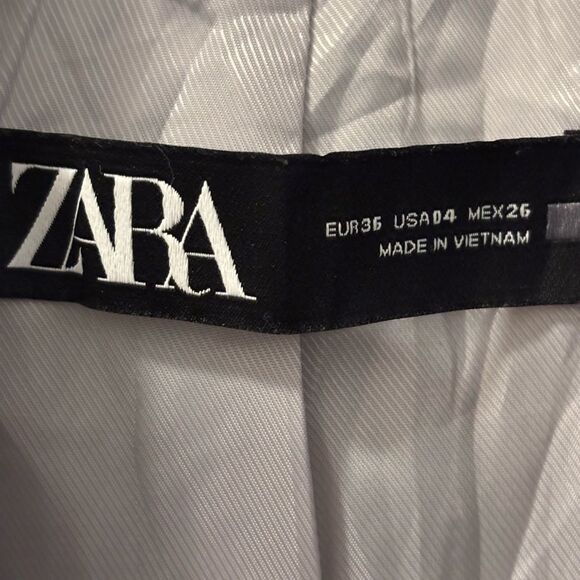 Zara Women’s Blazer with Classic Check Pattern Size 4 - Picture 3 of 7